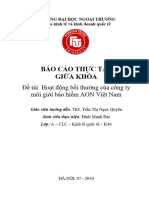 Hoạt động bồi thường của công ty môi giới bảo hiểm AON Việt Nam