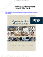 Full Download Operations and Supply Management 12th Edition Jacobs Test Bank