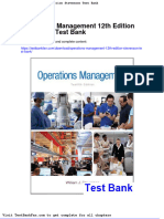 Full Download Operations Management 12th Edition Stevenson Test Bank