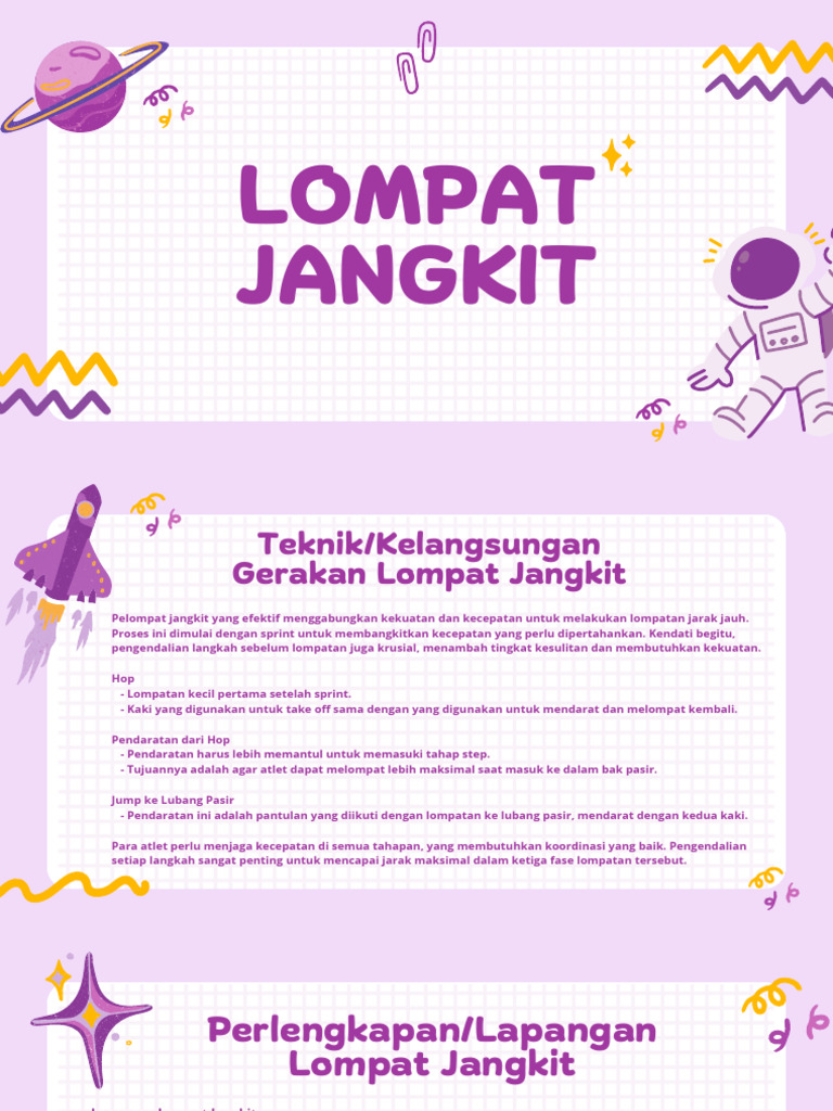 Teknik dan Ukuran Lompat Jangkit | PDF