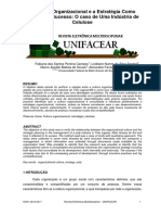 A Cultura Organizacional e A Estrategia Como Fatores de Sucesso o Caso de Uma Industria de Celulose