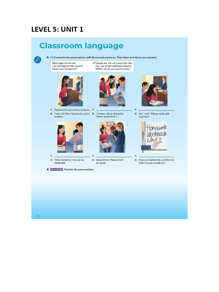 LEVEL 5 Grammar explained Unit 1 | PDF