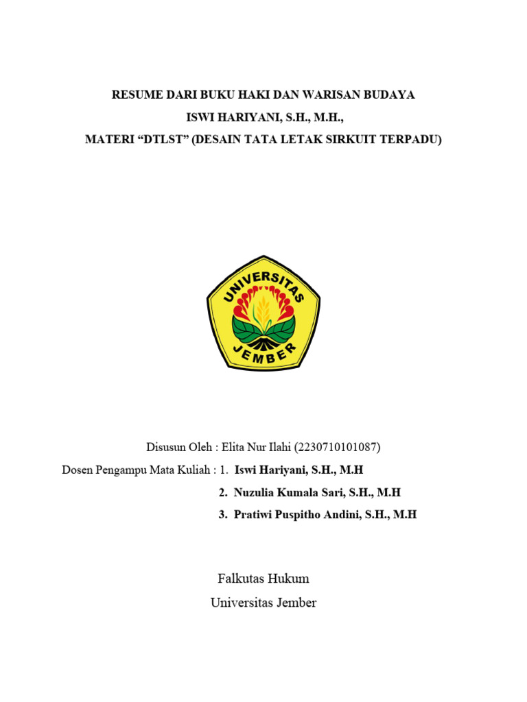 Hak dan Perlindungan DTLST di Indonesia | PDF