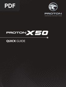 PROTON X50 Quick Guide