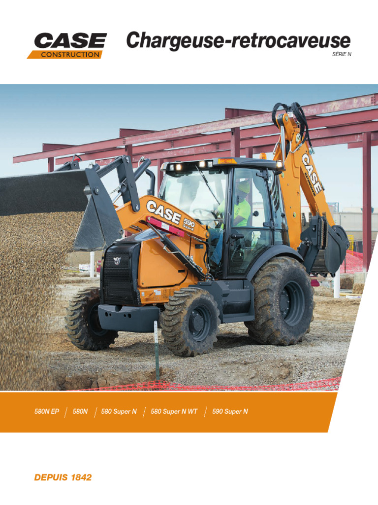 Backhoe Loader Brochure FR 201710 | PDF | Moteur diesel | Secteur ...