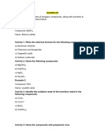 Homework Iupac