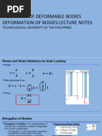 Mechanics of Deformable Bodies - Deformation of Bodies