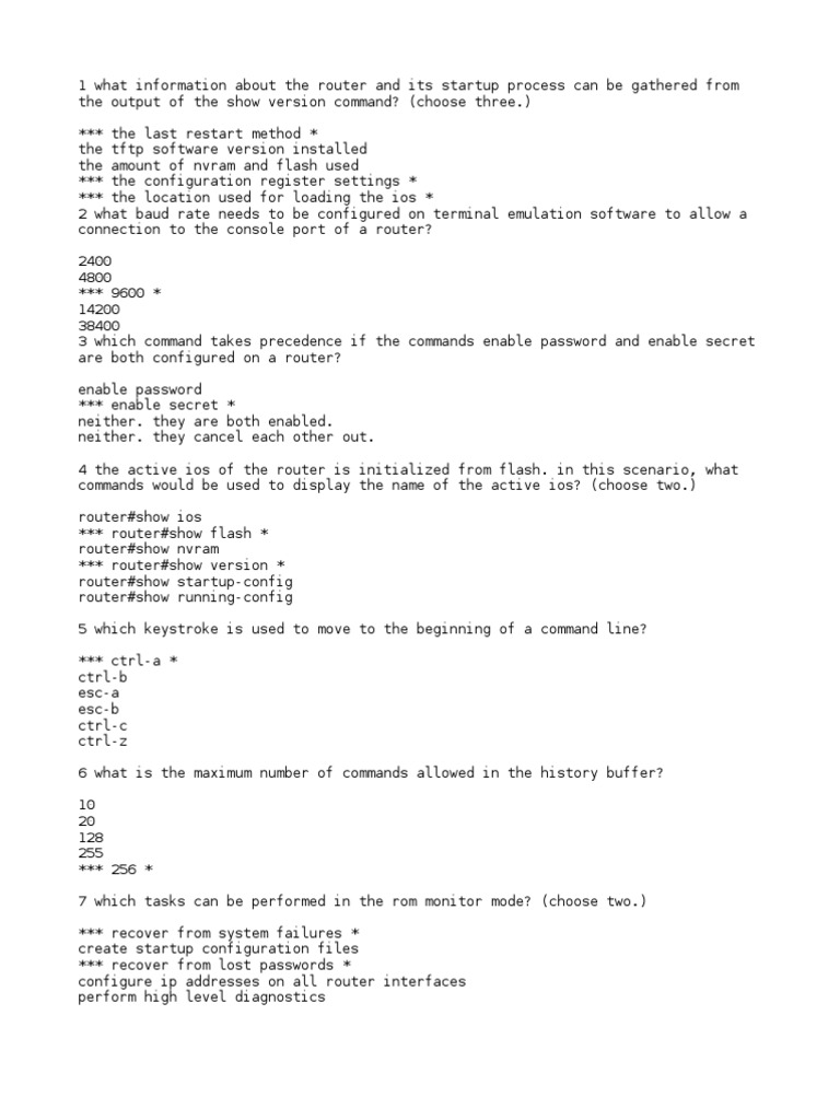 Router Configuration and IOS Commands Guide | PDF