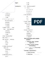 Bahasa Iggris Kelas 1