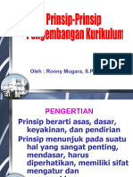 Prinsip Prinsip Pengembangan Kurikulum