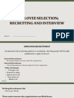 IO PSYCH - Employee Selection Recruiting and Interview