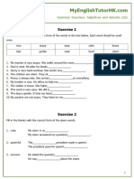 Year 5 1st Term Exam Adjective and Adverb Ex 234883295