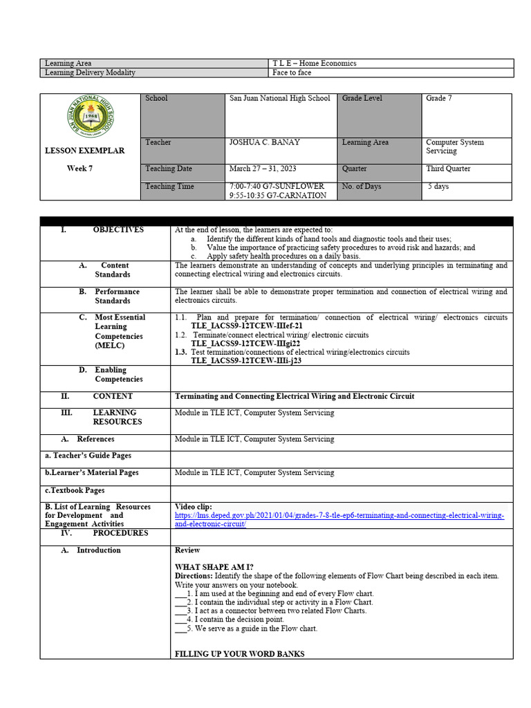 Q3 Week7 Css Le Pdf Direct Current Electronic Component