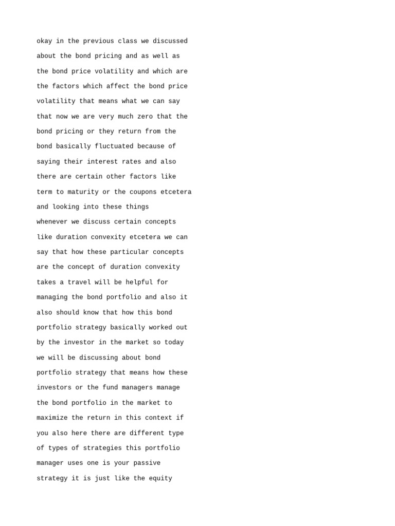(English (Auto Generated) ) Mod 01 Lec 35 Bond Portfolio Management