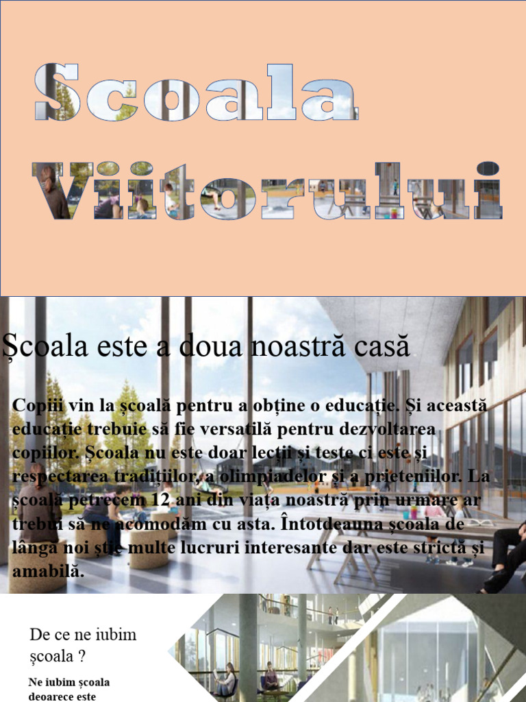 Proiect Scoala Viitorului | PDF