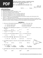 PB2 X Maths (041) 2022-2023