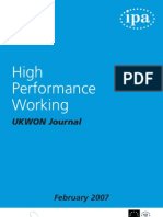 High Performance Working1