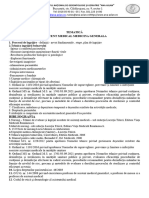 Bibliografie Tematica Asistent Medical Generalist