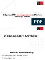 Indigenous STEM Knowledge Systems and Western Knowledge Systems ST