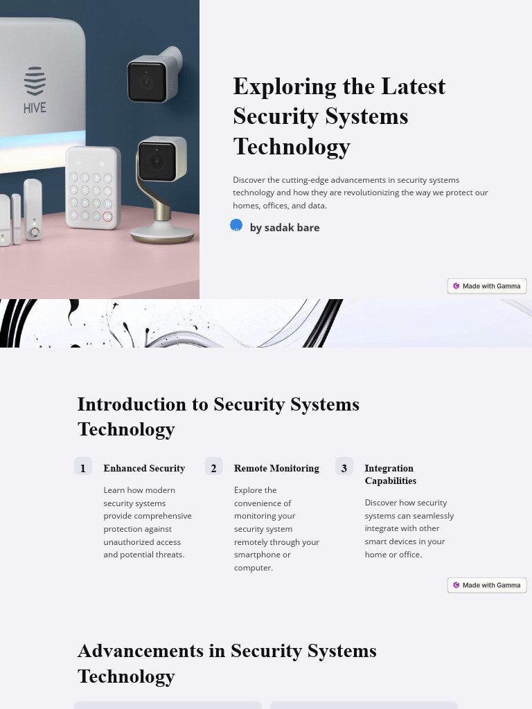 Exploring The Latest Security Systems Technology PDF Of