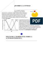 Factores que afectan la actividad enzimática