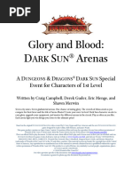 Glory and Blood - Dark Sun Arenas - GladiatorStyleEvent