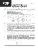 Jrs Tutorials: Physics Practice Sheet Electromagnetic Induction