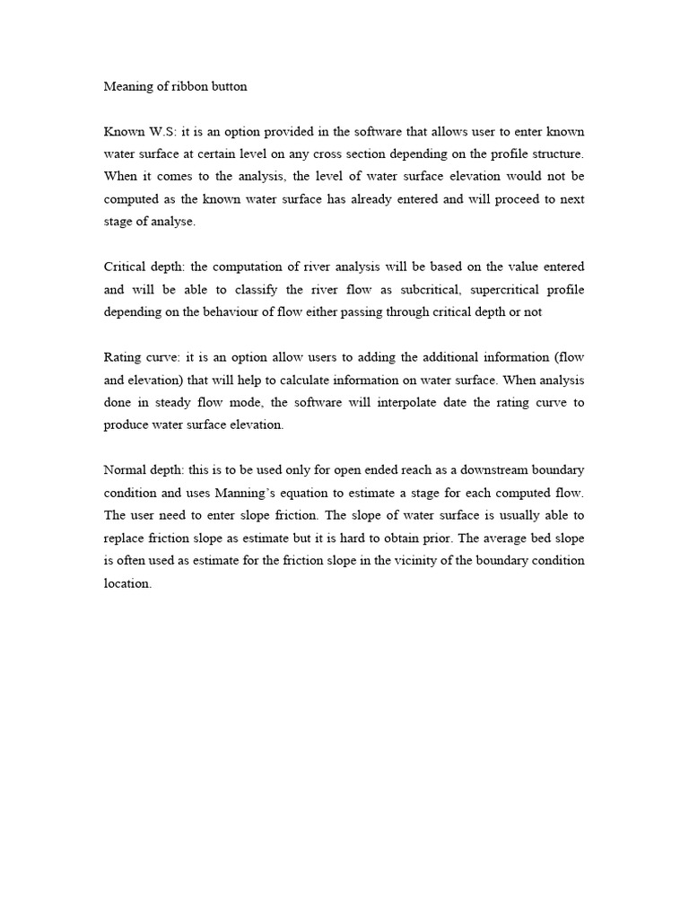 critical depth and normal depth PDF