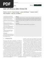 Green, M. A., Et Al. Solar Cell Efficiency Tables (Version 55) .