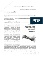 Um Estudo Global Sobre As Questões de Gênero No Jornalismo