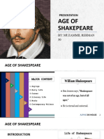 Age of Shakepeare PPT Muzammil Rehman 02