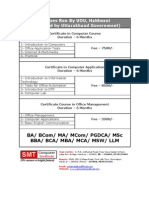 UOU Certificate Courses in Computers & Management