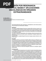 Difusion y Aplicaciones Oncologico en Organos Extra Crane a Nos