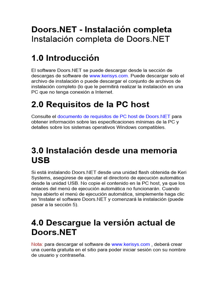 Instalacion Sistema Doors | PDF | Microsoft Windows | Windows 8