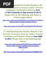 Download Economy Results with Srinivas Vaddes Positive Confidence  Positive Influence by svvpass SN69120438 doc pdf