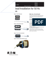 Power Xpert Meter 2000 - Ferrite Bead Installation For 50 HZ Operation