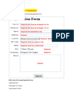 Registration Form Validation: Write A Java Script To Validate The Following Registration Form