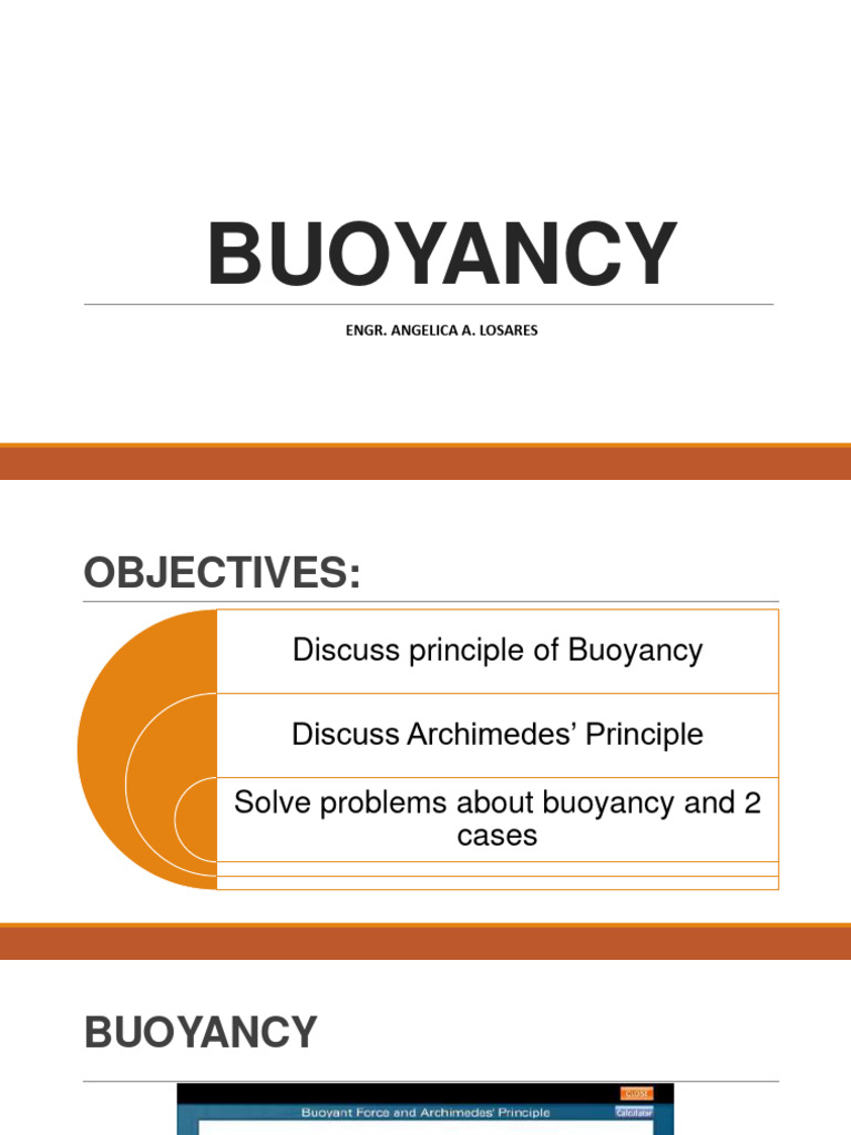Buoyancy Pdf
