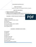 Syllabus de Maintenance I