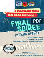 Buku Program Team Building & Final Soiree SK Malim 2023-2