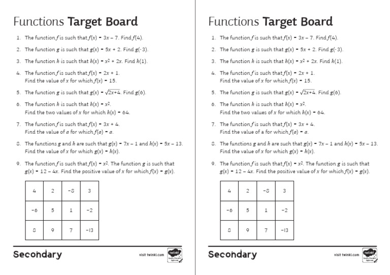 Lesson 6 - Target Board Activity Sheet | PDF
