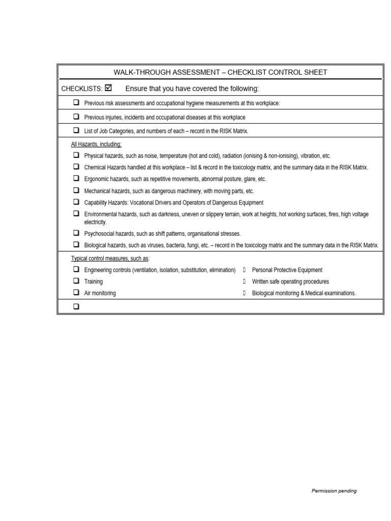 Checklist 1 | PDF