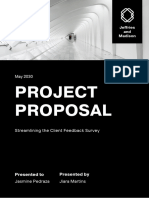 Project Proposal in Black Simple and Minimal Style