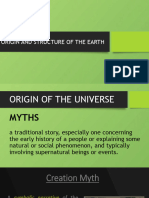 Origin and Structure of The Earth 1