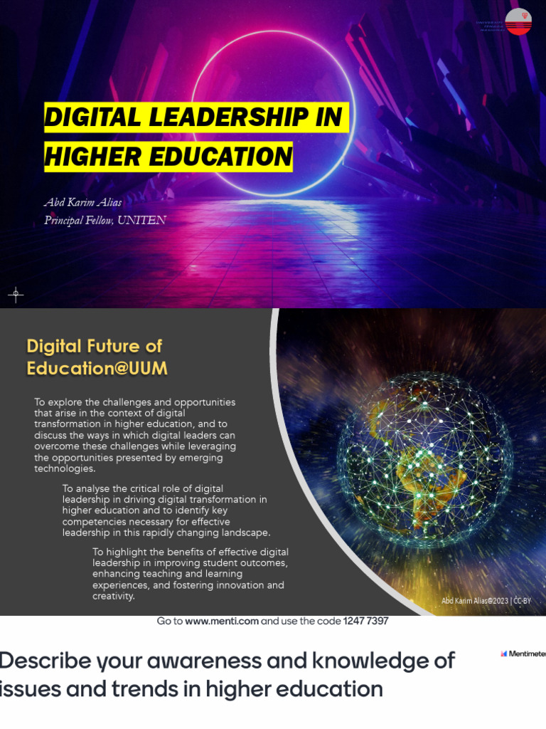 Digital Leadership in Higher Ed | PDF | Leadership | Internet Of Things