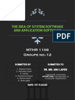 The Idea of System Software and Application Software