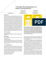 Example Based Explanations ML Interface