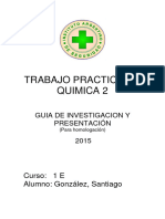 Trabajo Práctico Qumica 2 para Homologación Santiago M. González Expte. Nº 762015