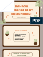 Bahasa Sebagai Alat Komunikasi - Kel 2 Retorika