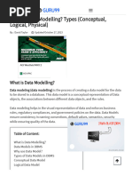 What Is Data Modelling - Types (Conceptual, Logical, Physical)